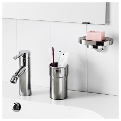 IKEA - KALKGRUND, soap dispenser holder, chrome-plated