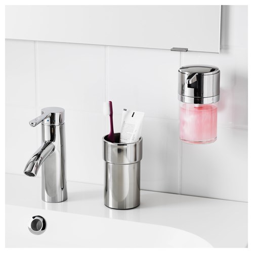 IKEA - KALKGRUND, soap dispenser holder, chrome-plated