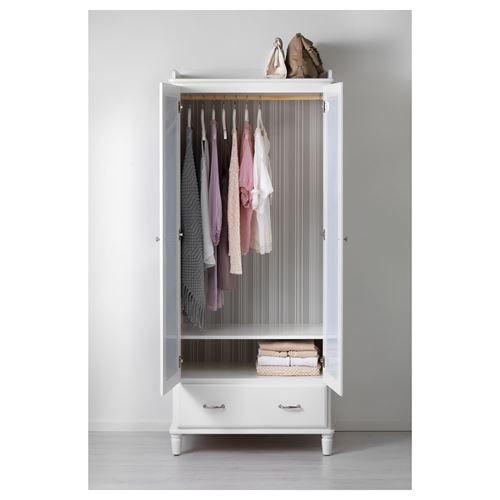 IKEA - TYSSEDAL, wardrobe, white/mirror, 88x58x208 cm