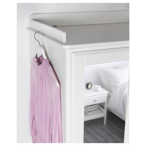 IKEA - TYSSEDAL, wardrobe, white/mirror, 88x58x208 cm