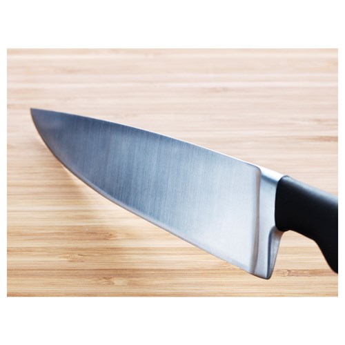 IKEA - VÖRDA, cook's knife, stainless steel/black, 17 cm