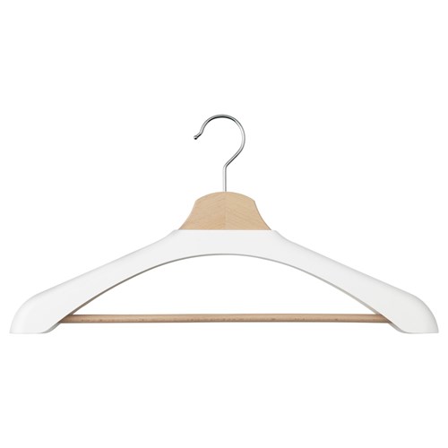 IKEA - BUMERANG, shoulder shaper for hanger, white