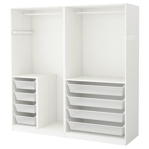 IKEA - PAX, PAX wardrobe, white, 200x58x201 cm