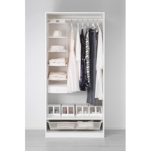 IKEA - PAX/BERGSBO, PAX wardrobe, white, 100x60x201 cm