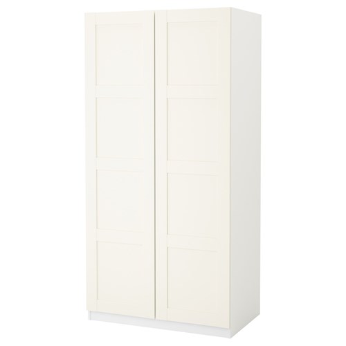 IKEA - PAX/BERGSBO, PAX wardrobe, white, 100x60x201 cm