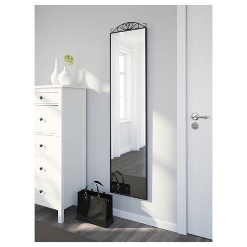 IKEA - KARMSUND, standing mirror, black, 40x167 cm