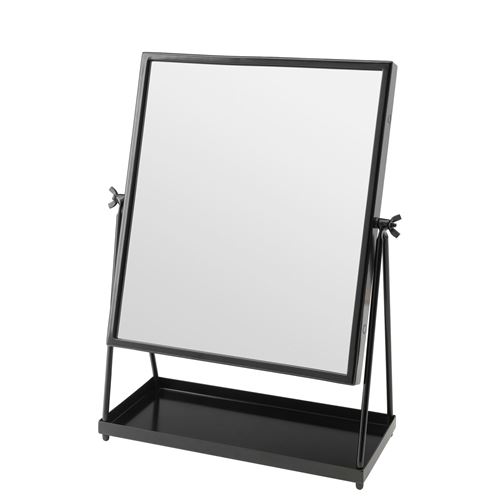 IKEA - KARMSUND, table mirror, black, 27x43 cm