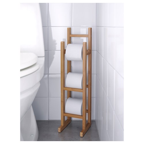 IKEA - RAGRUND, toilet roll holder, bamboo, 15x60 cm