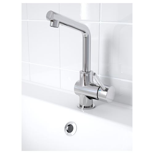 IKEA - LUNDSKAR, bath tap, chrome-plated