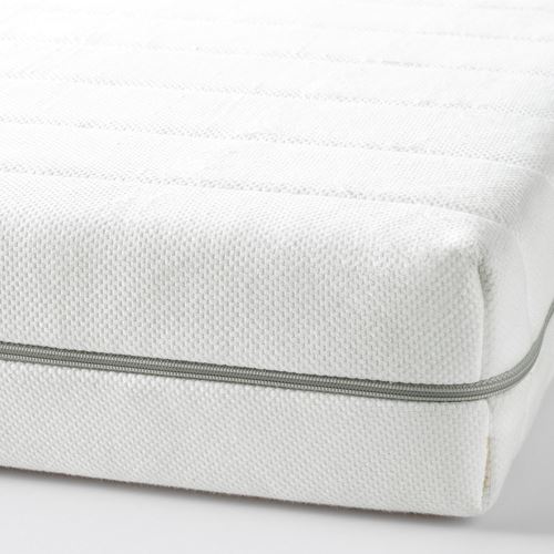 IKEA - MALFORS, single bed mattress, white, 90x200 cm