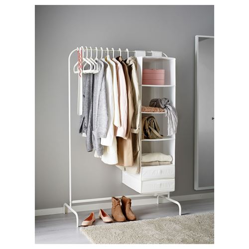 IKEA - MULIG, hat and coat stand, white, 99x151 cm