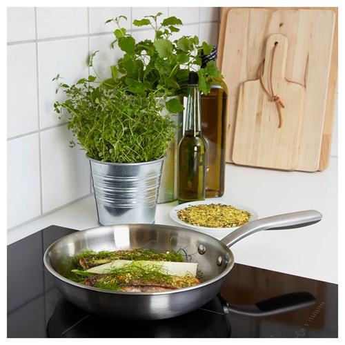 IKEA - SENSUELL, frying pan, stainless steel, 24 cm