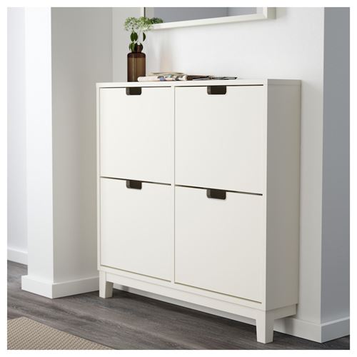 IKEA - STALL, ayakkabı dolabı, beyaz, 96x17x90 cm