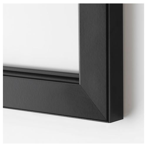 IKEA - BJÖRKSTA, black frame, black, 140x56 cm