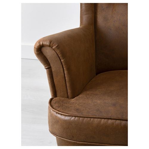 IKEA - STRANDMON, berjer, jarstad kahverengi