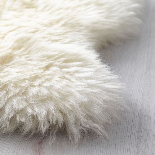 IKEA - ULLERSLEV, sheepskin, off white, 85 cm