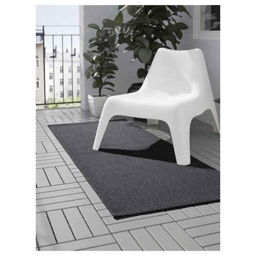 IKEA - MORUM, runner rug, dark grey, 80x300 cm