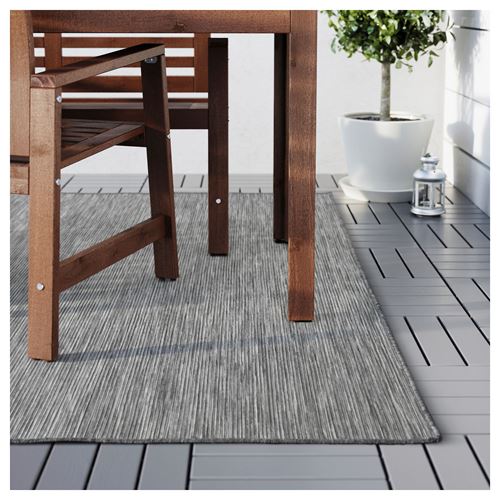HODDE grey/black 200x300 cm large rug - 20298797 | IKEA