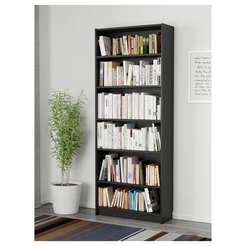 IKEA - BILLY, bookcase, blackbrown, 80x28x202 cm