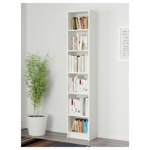 IKEA - BILLY, bookcase, white, 40x28x202 cm