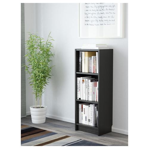 IKEA - BILLY, bookcase, blackbrown, 40x28x106 cm