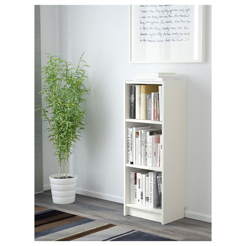 IKEA - BILLY, bookcase, white, 40x28x106 cm