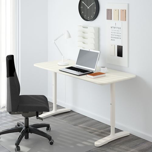 IKEA - BEKANT, desk table top, white, 140x60 cm