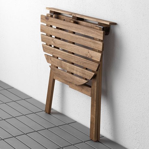 IKEA - ASKHOLMEN, duvar masası, açık kahverengi, 70x44 cm