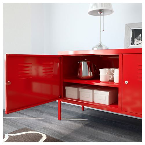 IKEA - IKEA PS, tv bench, red, 119x40x63 cm