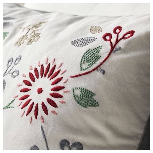 IKEA - HEDBLOMSTER, lace pillow, multicolour, 50x60 cm