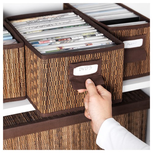 IKEA - MOTORP, kutu, palmiye yaprağı, 21x30x15 cm