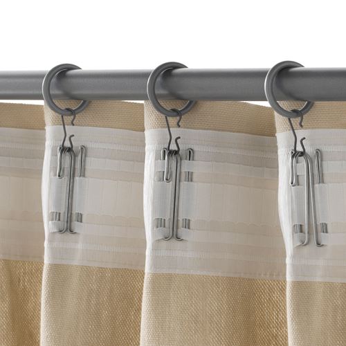 IKEA - SYRLIG, perde halkası seti, lame, 25 mm