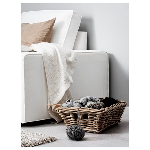 IKEA - BYHOLMA, basket, grey, 36x51x17 cm