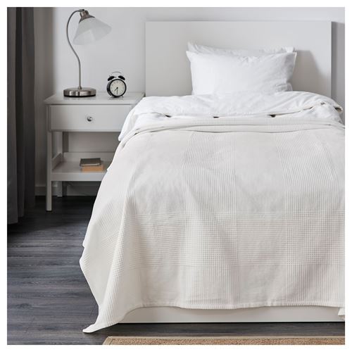 IKEA - INDIRA, bedspread/blanket, white, 150x250 cm