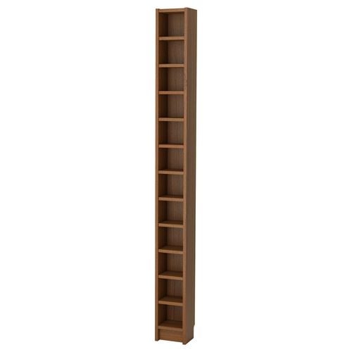 IKEA - GNEDBY, bookcase, brown ash veneer, 202 cm