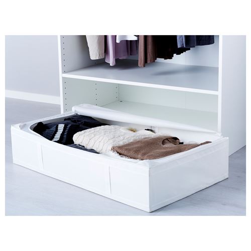 IKEA - SKUBB, closed storage box, white, 90x53x19 cm