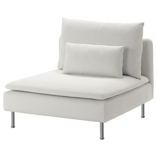 IKEA - SÖDERHAMN, tekli koltuk kılıfı, finnsta beyaz
