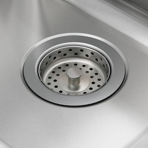 IKEA - LANGUDDEN/LILLVIKEN, double-bowl insert sink, stainless steel, 75x53 cm