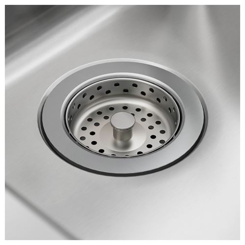 IKEA - LANGUDDEN/LILLVIKEN, single-bowl insert sink, stainless steel, 46x46 cm