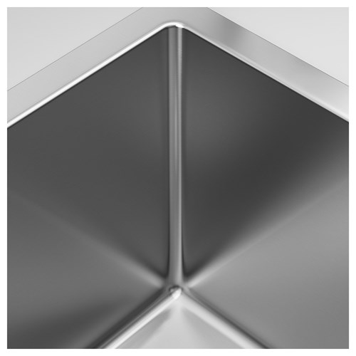 IKEA - NORRSJÖN/LILLVIKEN, çift gözlü eviye, paslanmaz çelik, 73x44 cm