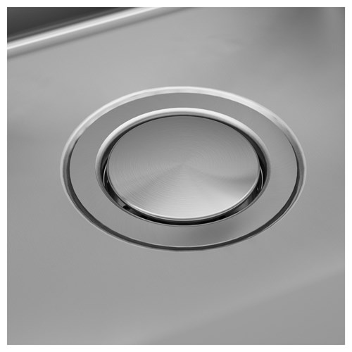 IKEA - NORRSJÖN/LILLVIKEN, çift gözlü eviye, paslanmaz çelik, 73x44 cm