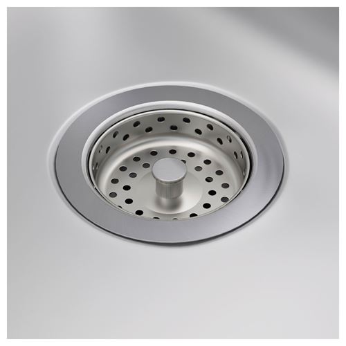 IKEA - FYNDIG/LILLVIKEN, 1 bowl insert sink with drainer, stainless steel, 70x50 cm