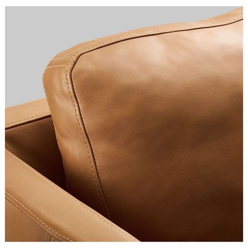 IKEA - STOCKHOLM, 3-seat leather sofa, seglora natural