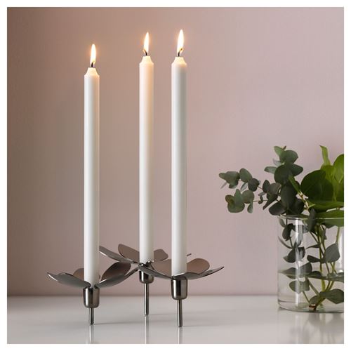 IKEA - JUBLA, chandelier candle, white, 10 hr