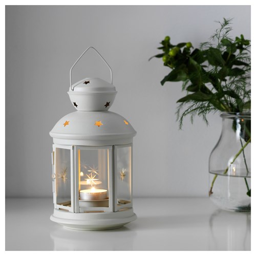 IKEA - ROTERA, fener, beyaz, 21 cm