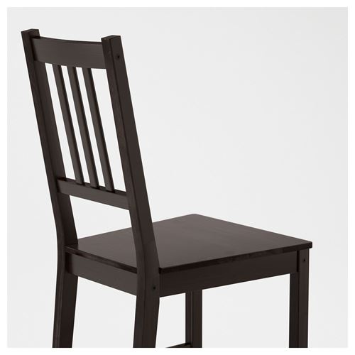 IKEA - STEFAN, wooden chair, blackbrown