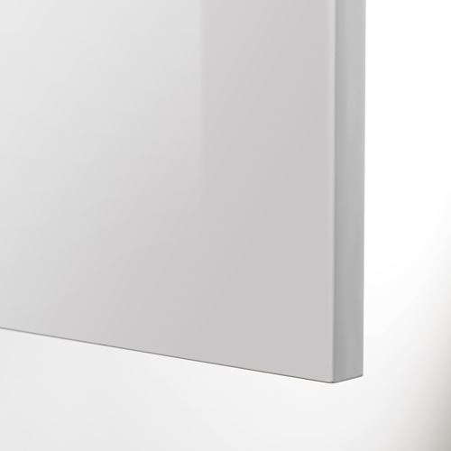 IKEA - RINGHULT, door, high-gloss light grey, 40x80 cm