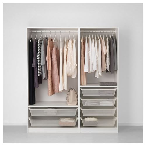 IKEA - PAX/VIKANES/VIKEDAL, PAX gardırop, beyaz, 175x60x201 cm