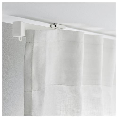 IKEA - VIDGA, korniş, beyaz, tekli, 140 cm