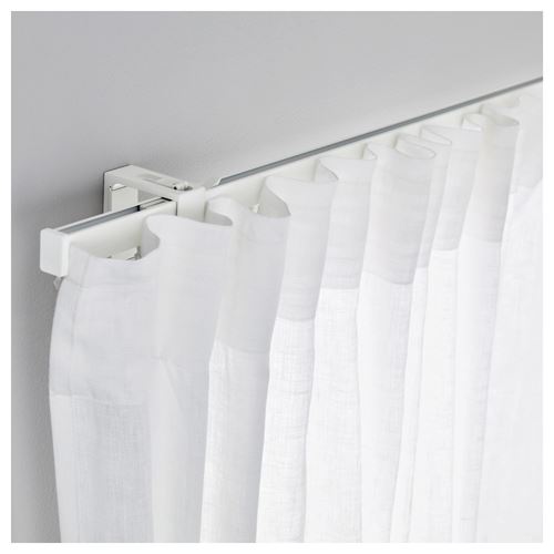 IKEA - VIDGA, korniş, beyaz, tekli, 140 cm